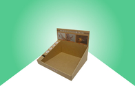 Brown Natural Kraft Cardboard Counter Display, bán thiết bị điện tử