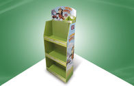 Siêu thị các sản phẩm Cardboard Free Standing Đơn vị Hiển thị với ba kệ