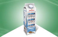 Sữa - Carton - Hình dạng Kệ trưng bày bằng bìa cứng Giá đỡ sàn trưng bày cho sữa