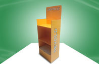 Cardboard POS màu vàng tùy chỉnh hiển thị với in offset PMS cho các sản phẩm vớ &amp; đồ lót