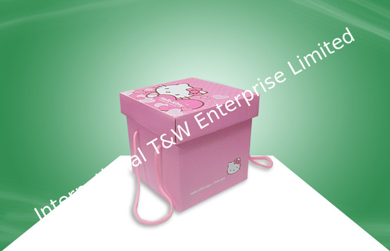Giá tốt. Decorative Pink Hellokitty Paper Gift Box With Handle For Packing Snacks trực tuyến