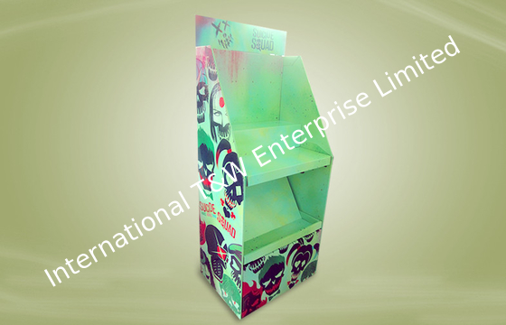 Giá tốt. Green custom product Cardboard Display Stands , corrugated floor display Glossy Finish trực tuyến