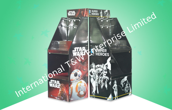Giá tốt. Heavy Duty Black Cardboard Display Stands For Mix - Presenting Frame / Mat / Poster , Offset Printing trực tuyến