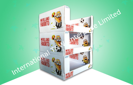 4 màu CMYK Minion PDQ Thẻ giấy với thiết kế xếp chồng cho chai nước uống trẻ em