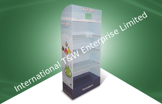 Giá tốt. Bốn kệ bán lẻ Card Stands Đối với Angry Birds Đồ chơi Cố định với sceen trực tuyến