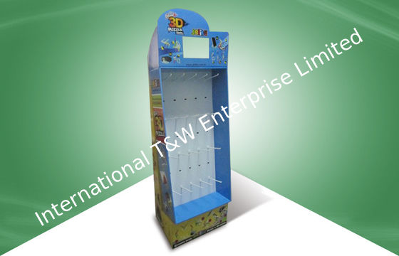 Giá tốt. Free Standing Uv Or Pp Laminated Hook Display Rack Fixed With Tv Screen trực tuyến