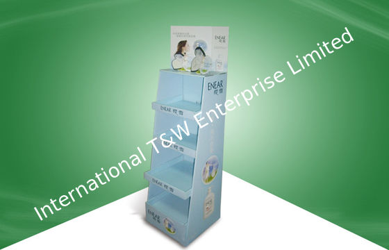 Giá tốt. Point of Purchase Cardboard Floor Display Stand for Skincare Products trực tuyến
