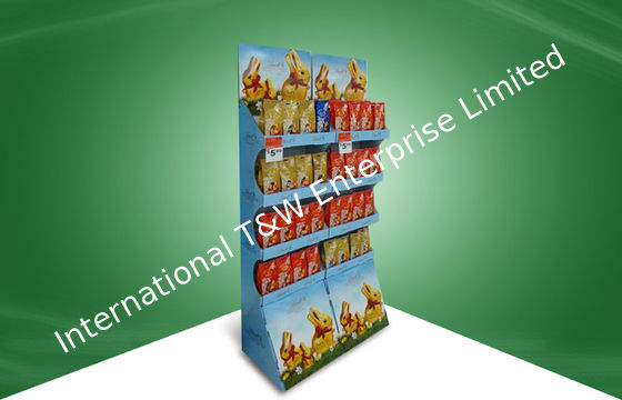 Giá tốt. Advertising Stack Up Pop Cardboard Display , Custom Cardboard Floor Displays For Chocolate trực tuyến