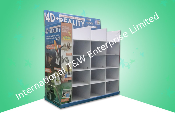 15 Cell Wal - Mart 1/2 Cardboard Pallet Hiển thị không gian rộng lớn với 5 kệ Pre - Filling