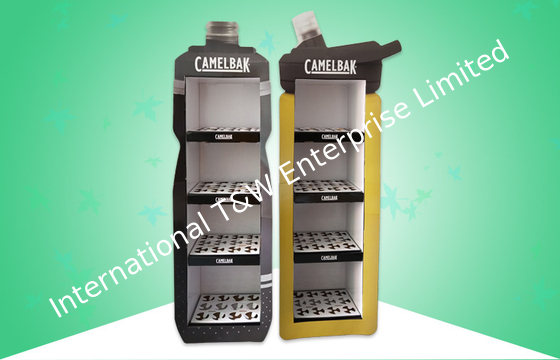 Giá tốt. Chai - Hình dạng đơn vị đứng miễn phí Hiển thị các tông 4 kệ Cấu trúc lắp ráp dễ dàng trực tuyến
