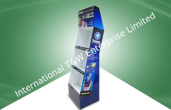 Giá tốt. Security Products POP Cardboard Display / Cardboard Floor Display With Three Shelf trực tuyến