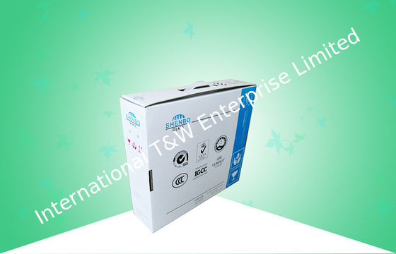 Giá tốt. Hộp giấy bao bì giấy, hộp quà tặng tay cầm bằng nhựa với kết thúc bóng trực tuyến