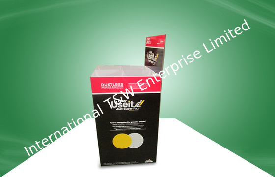 Giá tốt. Black Recyclable Cardboard Dump Bins Glossy / Matt PP Lamination For Retail Store trực tuyến