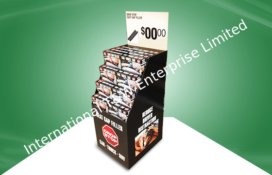 Giá tốt. Seat Gap Filler Black Corrugated Cardboard Bins 4 Colors Offset Printing For Retail Store trực tuyến