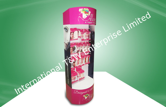 Giá tốt. Eye - Catching Cosmetic POS Cardboard Display With Hook For Showcase Heavy Products trực tuyến