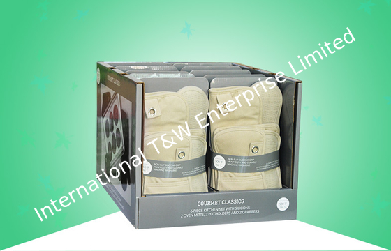 Khay trưng bày PDQ treo tường đôi Costco có thể tái chế để quảng cáo các mặt hàng nhà bếp nặng